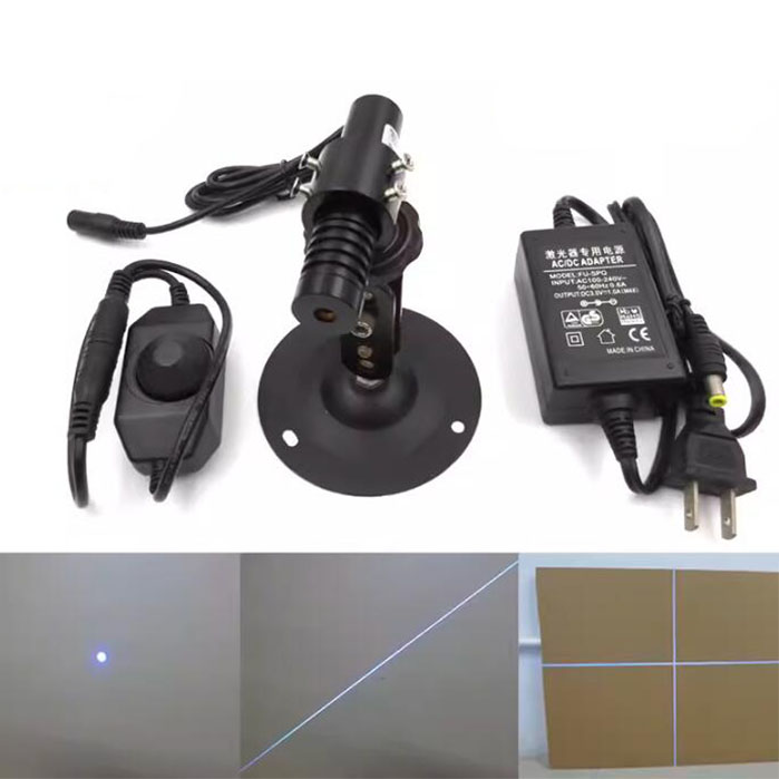 380nm 220mW UV Light Source Dot/Line/Crosshair Laser Module For Scientific Research Experiment
